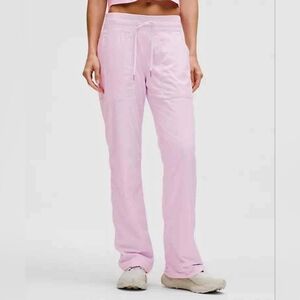 lululemon pink dance studio cuffed jogger lined